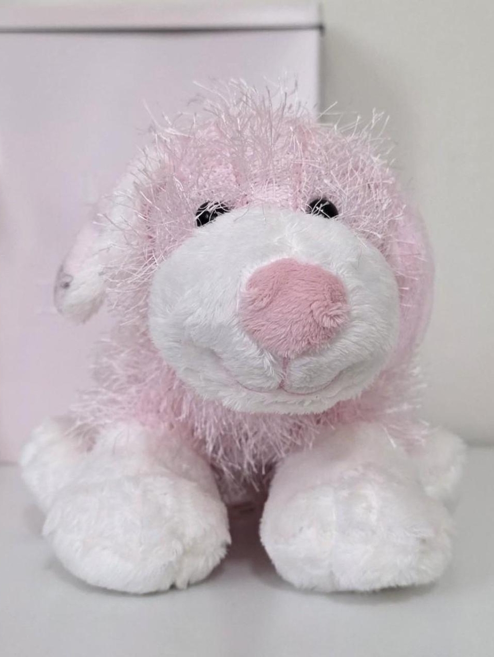♡ Pink & White Webkinz Dog Plush ♡
